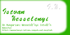 istvan wesselenyi business card